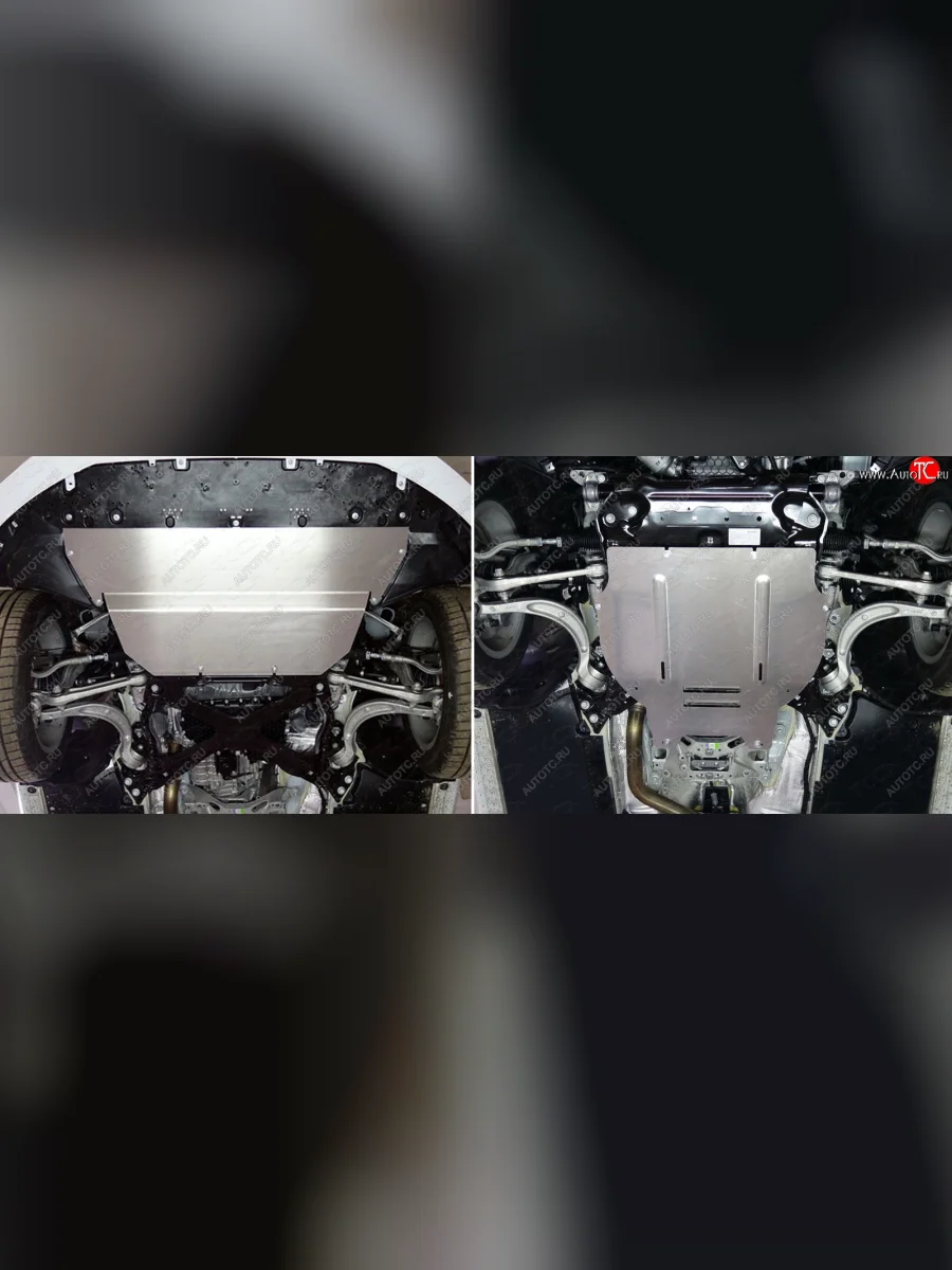 Защиты комплект (картер, кпп) ТСС Тюнинг Audi A4 Allroad B9 дорестайлинг (2016-2020) (алюминий 4 мм)  в Керчи Республика Крым