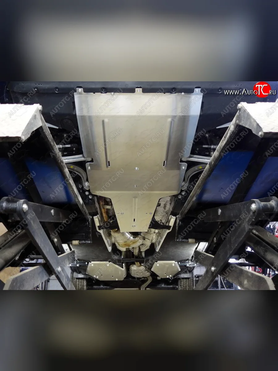 Защиты комплект (картер, кпп, бак 2шт-, дифференциал) ТСС Тюнинг Audi Q5 FY дорестайлинг (2017-2020) (алюминий 4 мм)  с доставкой в г. Керчь