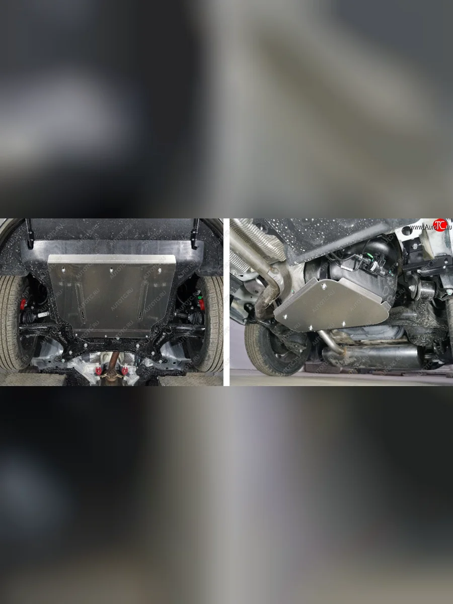 Защиты комплект (картер, кпп, бак) ТСС Тюнинг Geely Coolray SX11 дорестайлинг (2018-2023) (алюминий 4 мм)  с доставкой в г. Керчь