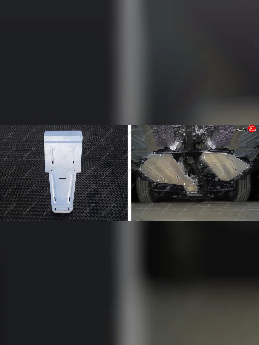 Защиты комплект (картер, кпп, бак, дифференциал) (двг-3-0 TDI) ТСС Тюнинг Volkswagen Touareg 3 CR дорестайлинг (2018-2022) (алюминий 4 мм)  в Самаре Самарской области