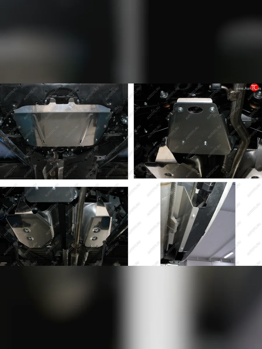 Защиты комплект (картер, кпп, бак, задний дифференциал) ТСС Тюнинг Toyota RAV4 XA50 5 дв. дорестайлинг (2018-2025) (алюминий 4 мм)  в Воронеже Воронежской области