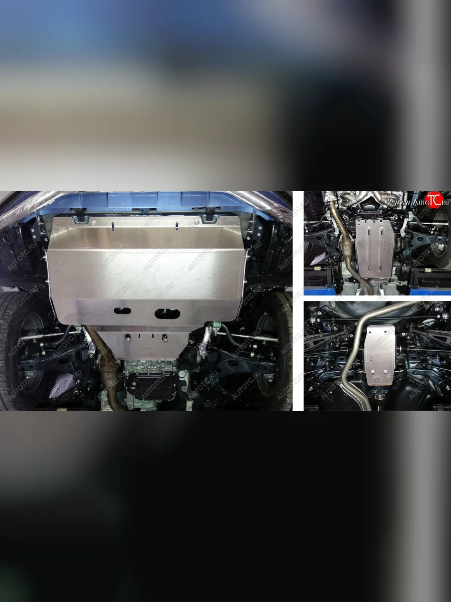 Защиты комплект (картер, кпп, задний дифференциал) ТСС Тюнинг Subaru Forester SJ рестайлинг (2016-2019) (алюминий 4 мм)  в Керчи Республика Крым