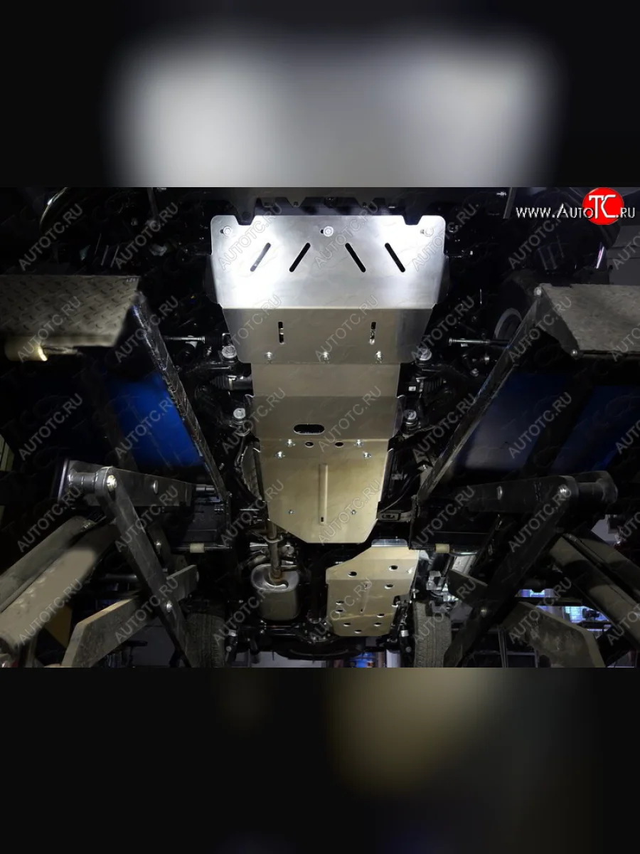 Защиты комплект (картер, передний дифференциал, кпп, бак) ТСС Тюнинг Lexus GX460 J150 1-ый рестайлинг (2013-2019) (алюминий 4 мм)  в Перми Пермском крае