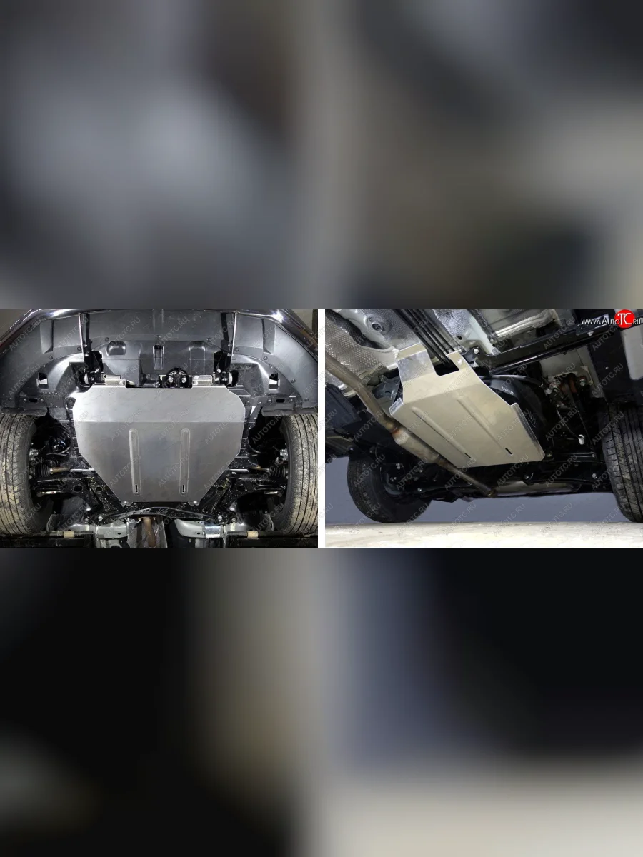 Защиты комплект (картера, бак) ТСС Тюнинг Mitsubishi ASX 2-ой рестайлинг (2017-2020) (алюминий 4мм)  в Керчи Республика Крым