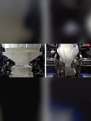 Защиты комплект (радиатор, картер, кпп, раздатка) ТСС Тюнинг KIA Mohave HM рестайлинг (2017-2020) (алюминий 4 мм)