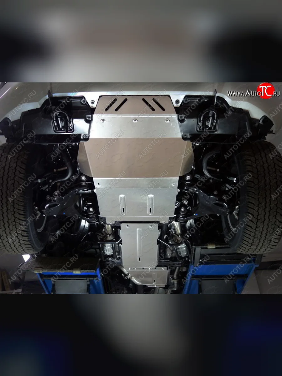 Защиты комплект (радиатор, картер, кпп, рк) ТСС Тюнинг Lexus LX570 J200 дорестайлинг (2007-2012) (алюминий 4 мм)  с доставкой в г. Керчь