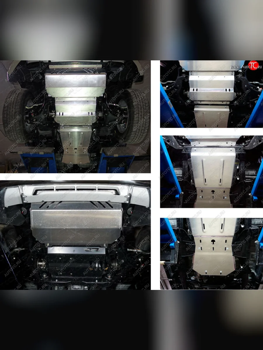 Защиты комплект (радиатор, картер, кпп, рк) ТСС Тюнинг Mitsubishi Pajero Sport PB рестайлинг (2013-2017) (алюминий 4 мм)  в Керчи Республика Крым