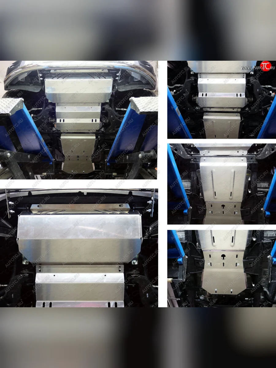 Защиты комплект (радиатор, картер, кпп, рк) ТСС Тюнинг Mitsubishi Pajero Sport QE дорестайлинг (2015-2021) (алюминий 4 мм)  в Самаре Самарской области