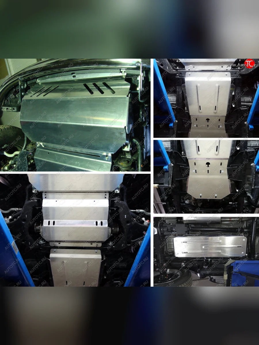 Защиты комплект (радиатор, картер, кпп, рк, бак) (MT) ТСС Тюнинг Fiat Fullback (2016-2018) (алюминий 4 мм)  с доставкой в г. Керчь