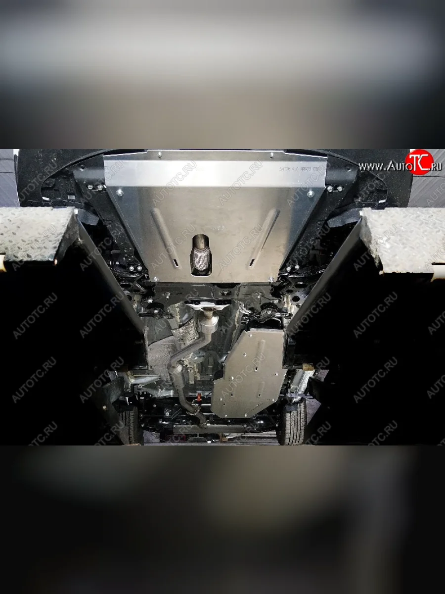 Защиты комплект (картер, кпп, бака и адсорбера) ТСС Тюнинг Changan CS75 Plus дорестайлинг (2022-2024) (алюминий 4 мм)  в Перми Пермском крае