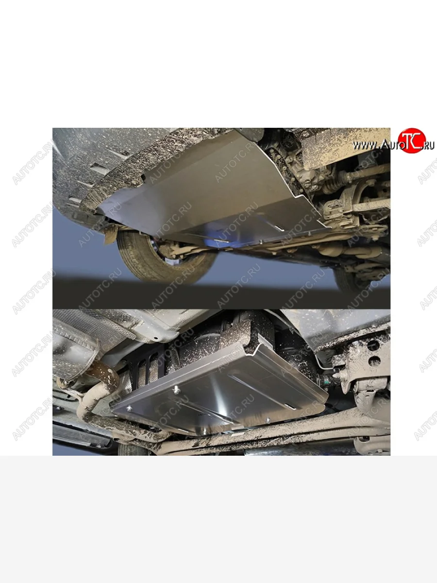 Защиты комплект (картер, кпп, бак, адсорбер) ТСС Тюнинг Chery Tiggo 4 Pro (2021-2025) (алюминий 4 мм)  в Керчи Республика Крым