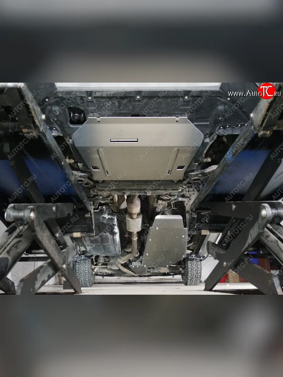 Защиты комплект (картер и кпп, задн- дифференциал, бак и адсорбер) ТСС Тюнинг Geely Atlas NL3 (2016-2022) (алюминий 4 мм)  с доставкой в г. Керчь