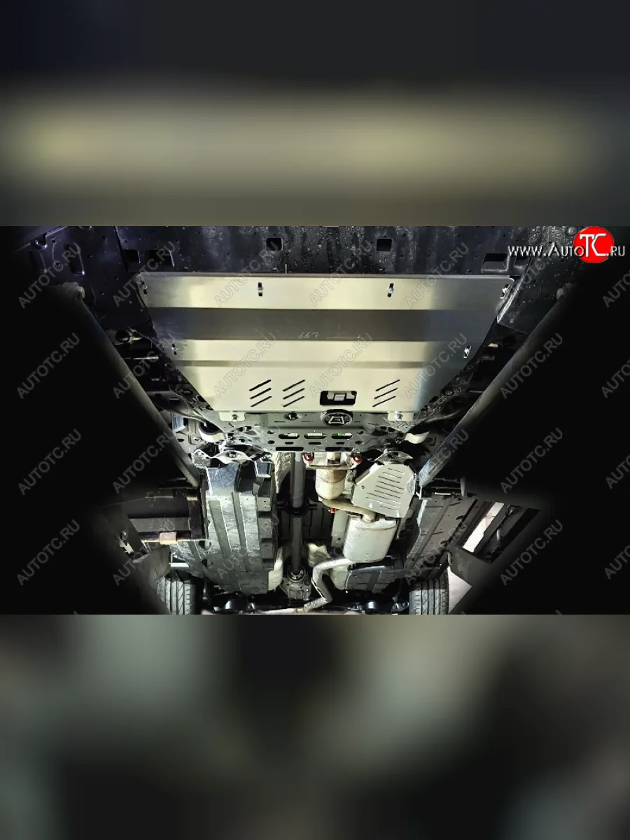 Защиты комплект (картер и кпп, топливопровода) 2.0T 4WD ТСС Тюнинг GAC GS8 (2016-2023) (алюминий 4 мм)  с доставкой в г. Керчь