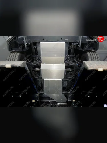 Защиты комплект (картер, передний мост, кпп, рк) 2-0TD 4WD ТСС Тюнинг (алюминий 4 мм) Great Wall Poer (2021-2025)