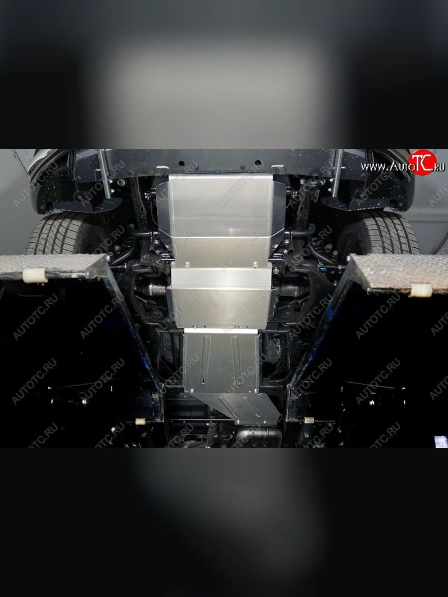 Защиты комплект (картер, передний мост, кпп, рк) 2-0TD 4WD ТСС Тюнинг Great Wall Poer (2021-2025) (алюминий 4 мм)  в Керчи Республика Крым