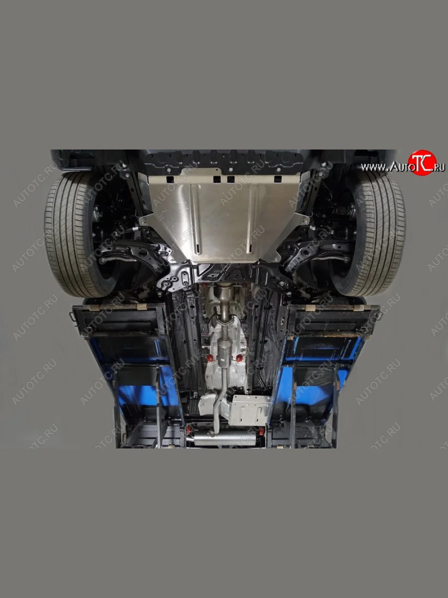 Защиты комплект (картер, кпп, бак) (комплектация Comfort 1-5 л-, 2WD) ТСС Тюнинг Haval Jolion рестайлинг (2024-2025) (алюминий 4 мм)  с доставкой в г. Керчь