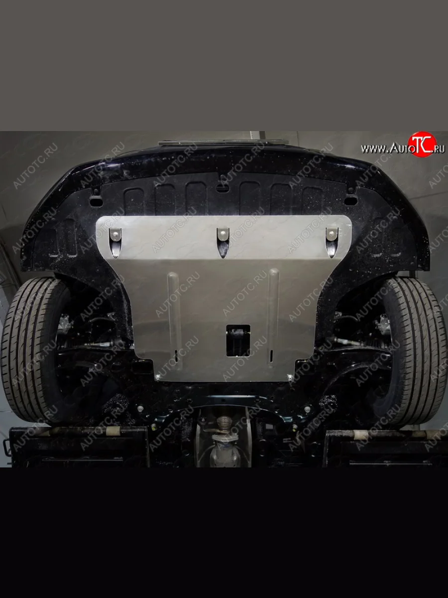 Защита картера и КПП ТСС Тюнинг KIA Rio 4 YB дорестайлинг, хэтчбэк (2017-2020) (алюминий 4 мм)  с доставкой в г. Керчь