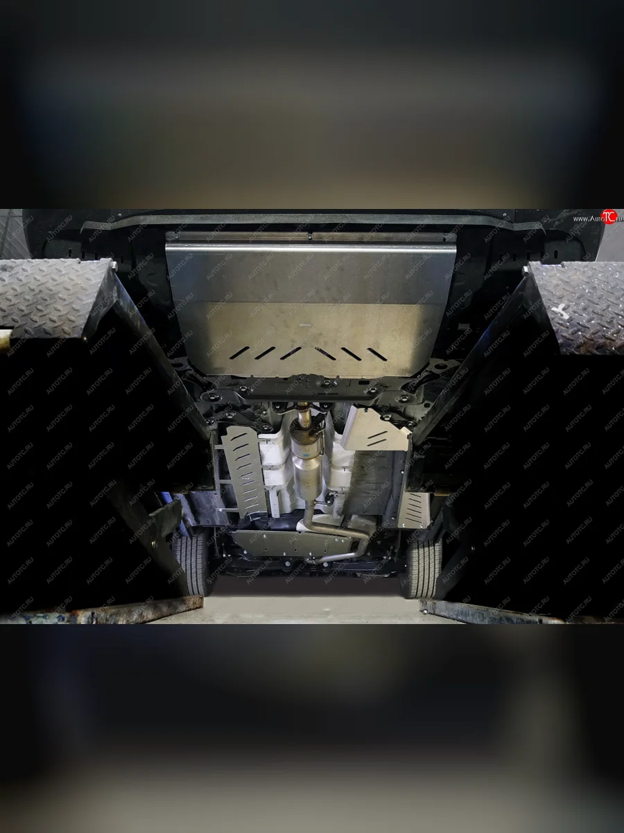 Защиты комплект (картер, кпп, трубок кондиционера, топливопровод, бак, адсорбер) ТСС Тюнинг Jetour X90 Plus (2021-2025) (алюминий 4 мм)  с доставкой в г. Керчь