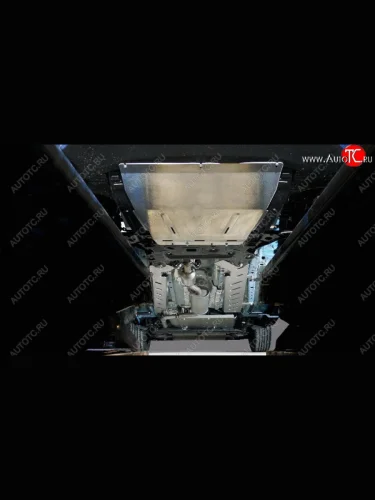 Защиты комплект (картер, кпп, бака, адсорбера, двигателя левая, двигателя правая, топливная магистраль) ТСС Тюнинг (алюминий 4 мм) Kaiyi X3 Pro (2023-2025)