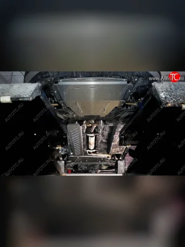 Защиты комплект (картер, кпп, топливная магистраль, бак) ТСС Тюнинг (алюминий 4 мм) Лада ВАЗ Веста Кросс NG SW 2181 универсал рестайлинг (2022-2025)