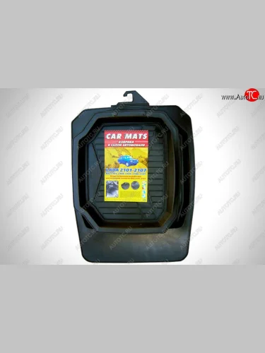 Резиновые коврики в салон с высоким бортом Seintex (Черные) Лада ВАЗ 2113 (2004-2013)