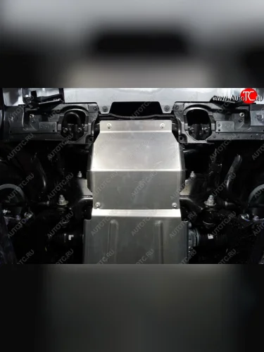 Защита радиатора ТСС Тюнинг (алюминий 4 мм) Toyota Land Cruiser J300 дорестайлинг (2021-2025)