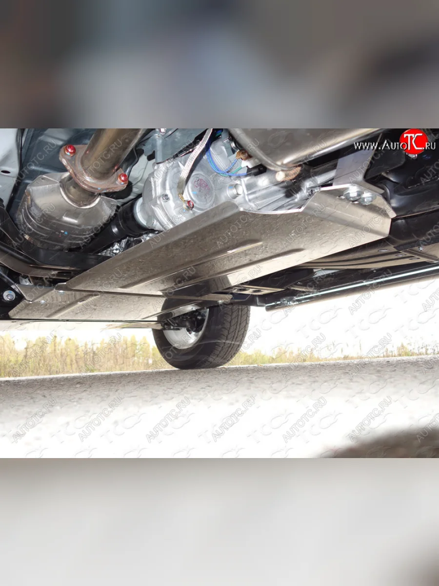 Защита раздаточной коробки (не устанавливается без ZKTCC00052) ТСС Тюнинг Mitsubishi Pajero 4 V90 2-ой рестайлинг (2014-2020) (алюминий 4 мм)  в Керчи Республика Крым