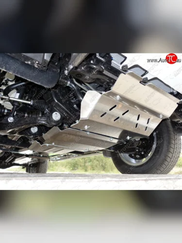 Защита раздаточной коробки ТСС Тюнинг (алюминий 4 мм) Toyota Hilux AN120 1-ый рестайлинг (2017-2020)