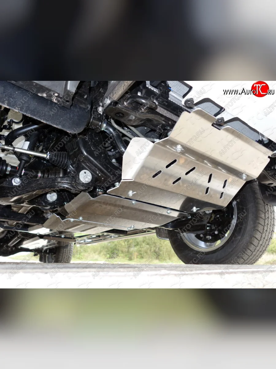 Защита раздаточной коробки ТСС Тюнинг Toyota Hilux AN120 1-ый рестайлинг (2017-2020) (алюминий 4 мм)  в Керчи Республика Крым