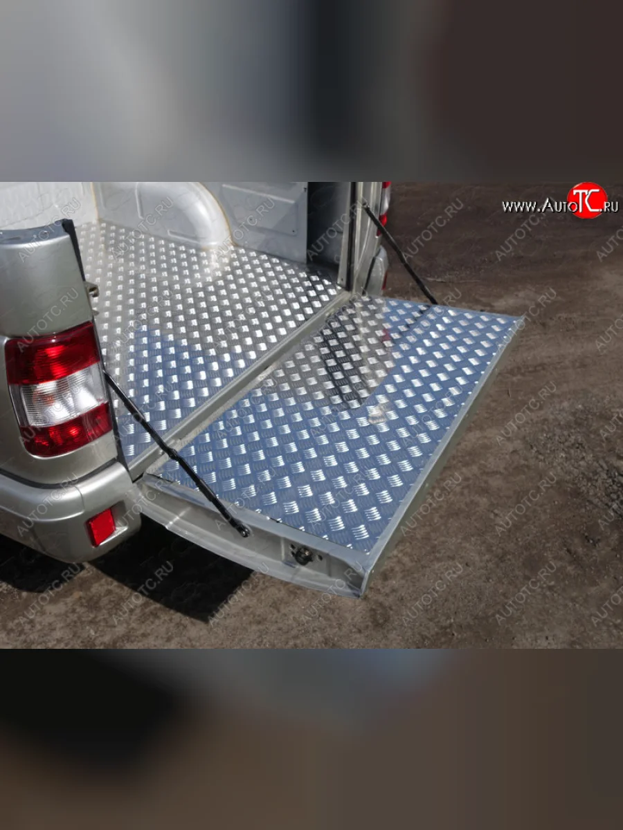 Защитный алюминиевый вкладыш в кузов автомобиля (борт) ТСС Тюнинг Уаз Патриот 23632 2-ой рестайлинг пикап (2016-2025) (алюминий)  с доставкой в г. Керчь