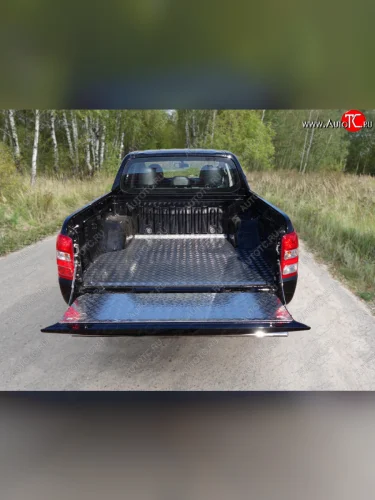 Защитный алюминиевый вкладыш в кузов автомобиля (дно, борт) ТСС Тюнинг (алюминий) Fiat Fullback (2016-2018)