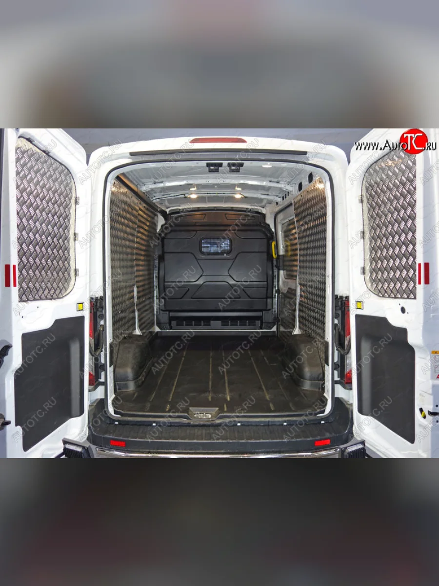 Защитный алюминиевый вкладыш в кузов автомобиля (комплект) ТСС Тюнинг Ford Transit цельнометаллический фургон (2014-2022) (алюминий)  в Керчи Республика Крым