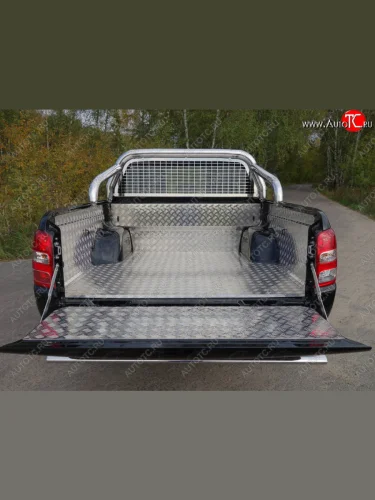 Защитный алюминиевый вкладыш в кузов автомобиля (комплект) ТСС Тюнинг (алюминий) Fiat Fullback (2016-2018)