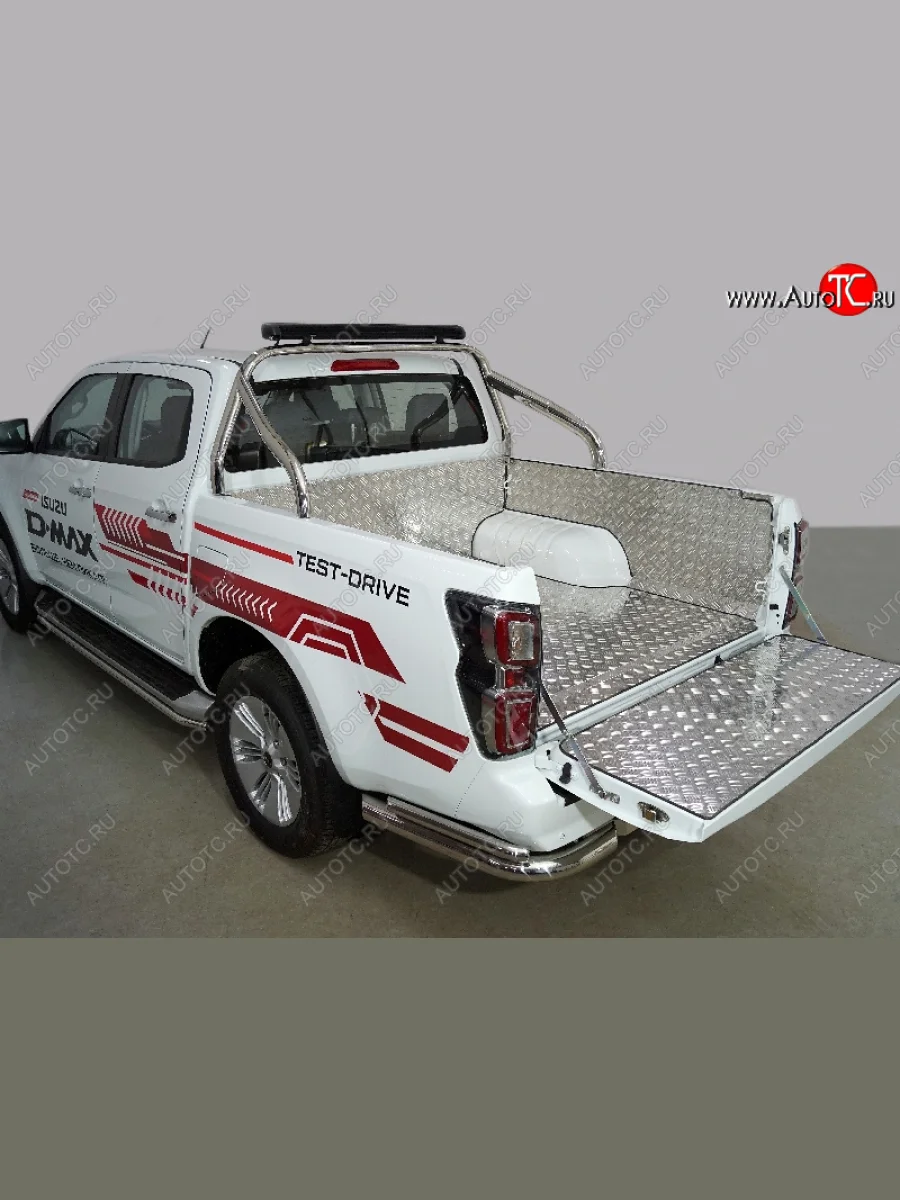 Защитный алюминиевый вкладыш в кузов автомобиля (комплект) ТСС Тюнинг Isuzu D-Max RG DoubleCab (2020-2023) (алюминий)  с доставкой в г. Керчь