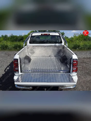 Защитный алюминиевый вкладыш в кузов автомобиля (комплект) ТСС Тюнинг (алюминий) Great Wall Poer KingKong пикап (2021-2025)