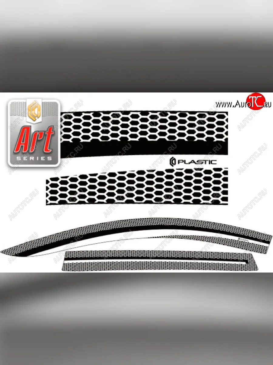 Дефлектор окон CA-Plastic Haval M6 (2021-2025) (Серия Art графит)  в Самаре Самарской области