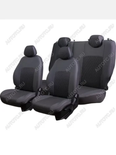 Чехлы сидений (ЦЗС, жаккард) ДУБЛИН Lord Autofashion (серый/вставка Сеул серый) Daewoo Matiz  M150 (2000-2016) рестайлинг