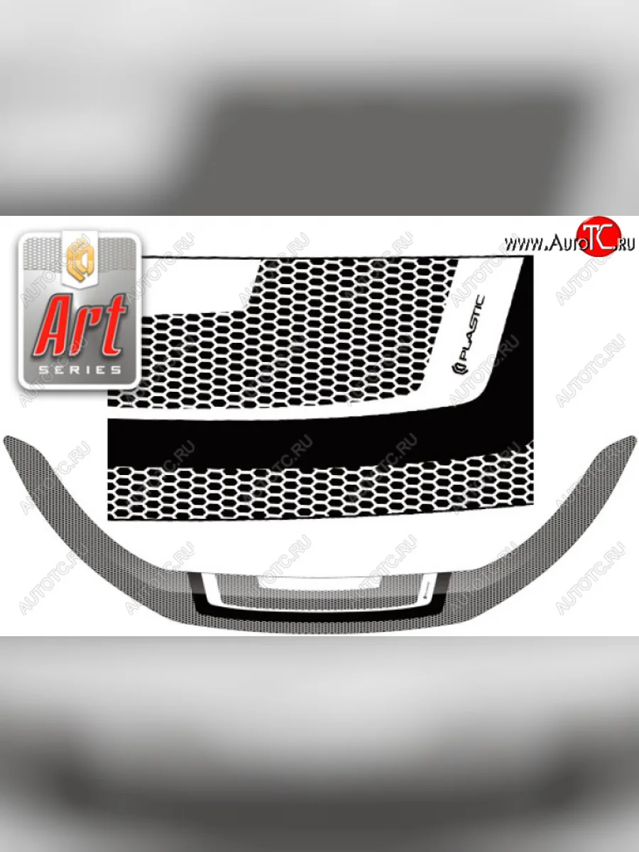 Дефлектор капота (exclusive) CA-Plastic Haval M6 (2021-2025) (Серия Art белая)  в Перми Пермском крае