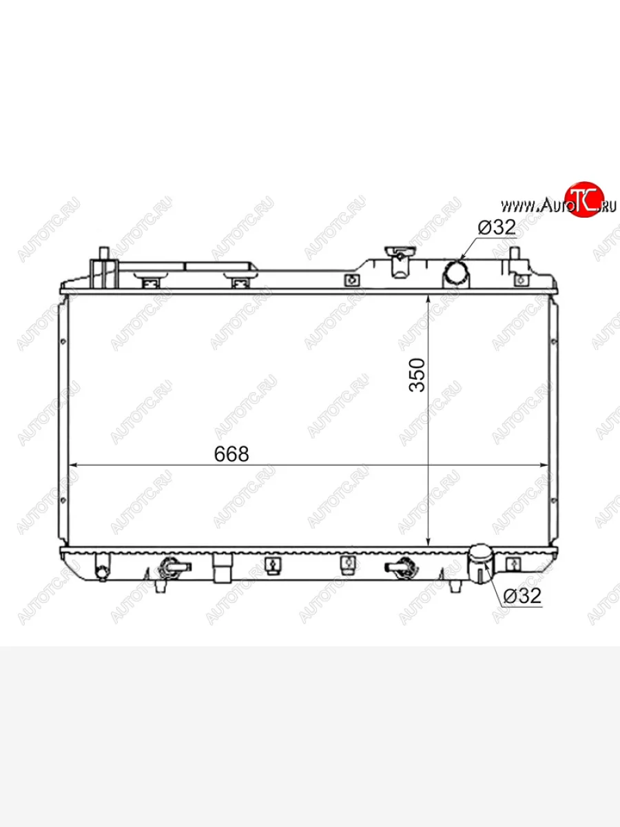 Радиатор SAT Honda Orthia (1999-2002)  в Керчи Республика Крым