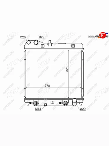 Радиатор SAT Honda Jazz (2001-2008)