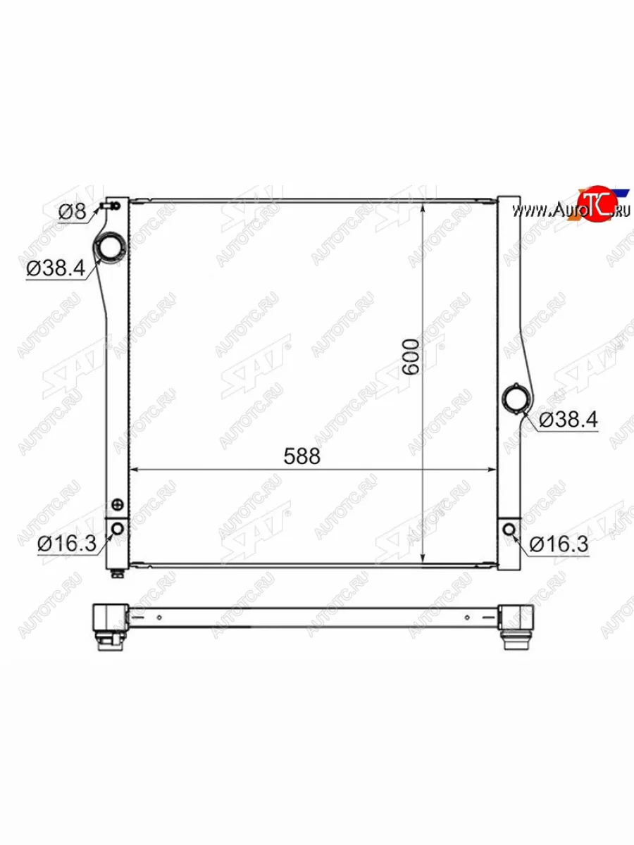 Радиатор SAT BMW X6 E71 рестайлинг (2012-2014)  в Керчи Республика Крым