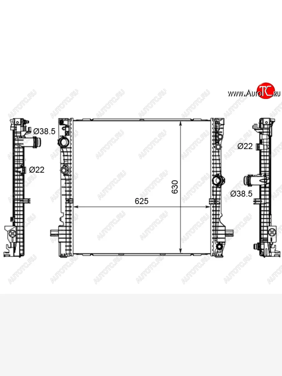 Радиатор SAT BMW X7 G07 (2018-2022)  с доставкой в г. Керчь