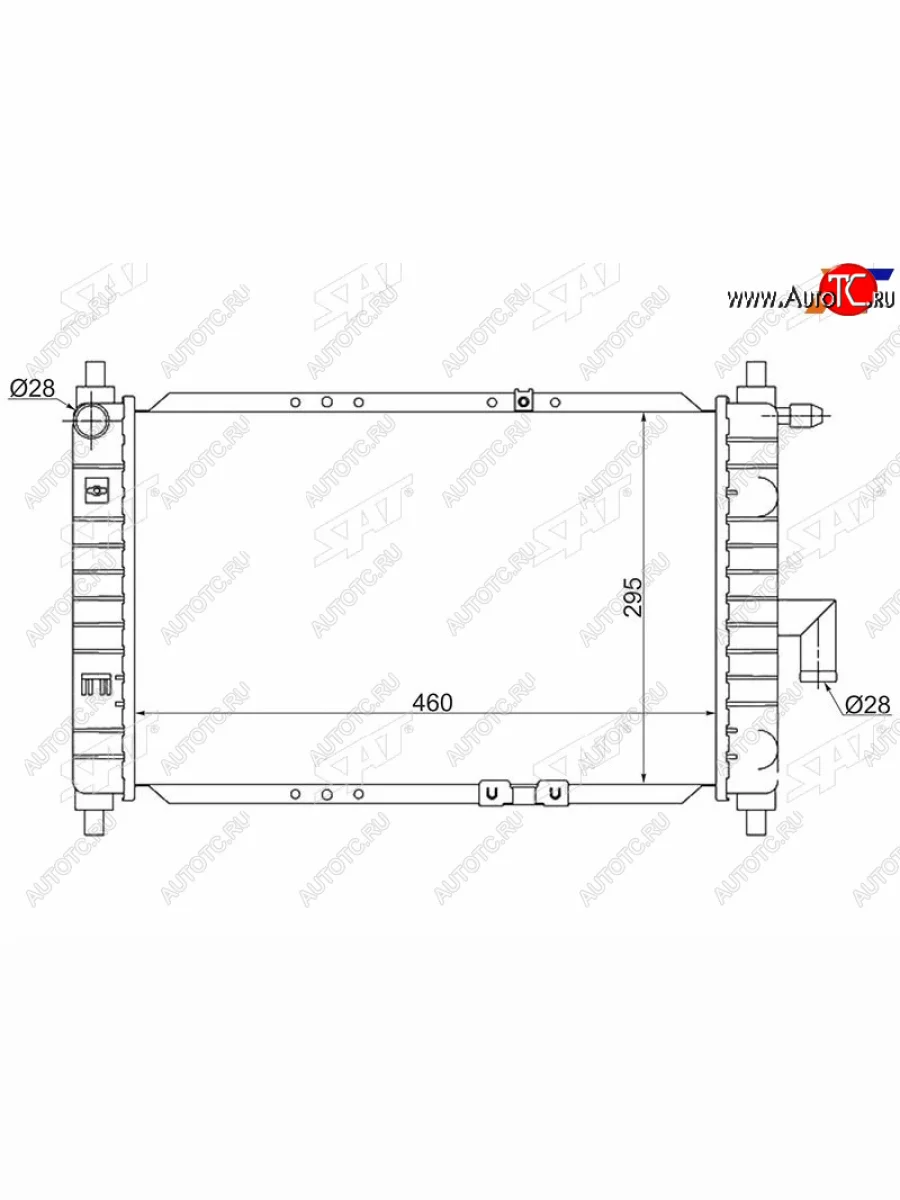 Радиатор SAT Daewoo Matiz M150 рестайлинг (2000-2016)  в Керчи Республика Крым