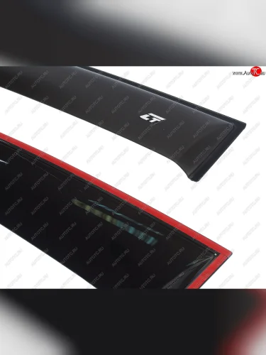 Комплект дефлекторов окон COBRA TUNING (черный глянец) Audi A6 C5 дорестайлинг, седан (1997-2001)