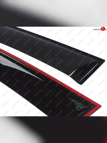 Комплект дефлекторов окон COMFORT (черный глянец) BMW X5 E70 дорестайлинг (2006-2010)