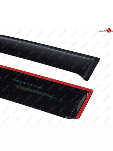 Комплект дефлекторов окон COMFORT (черный глянец) Changan CS35 Plus дорестайлинг (2018-2022)