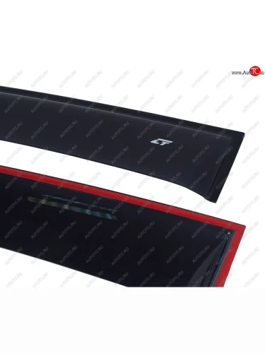 Комплект дефлекторов окон COBRA TUNING (черный глянец) Chevrolet Aveo T300 хэтчбек (2011-2015)