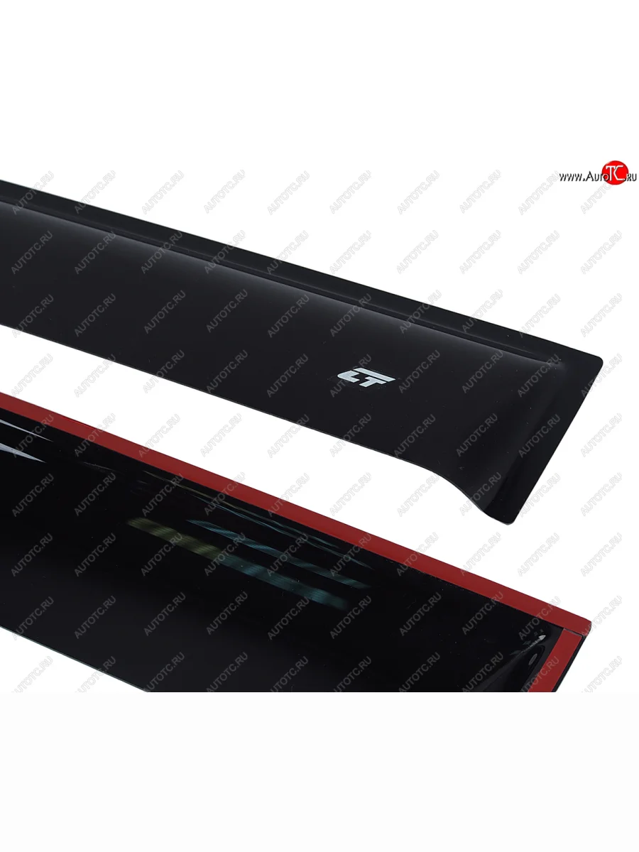 Комплект дефлекторов окон COBRA TUNING Daewoo Matiz M100 дорестайлинг (1998-2000) (черный глянец)  в Перми Пермском крае