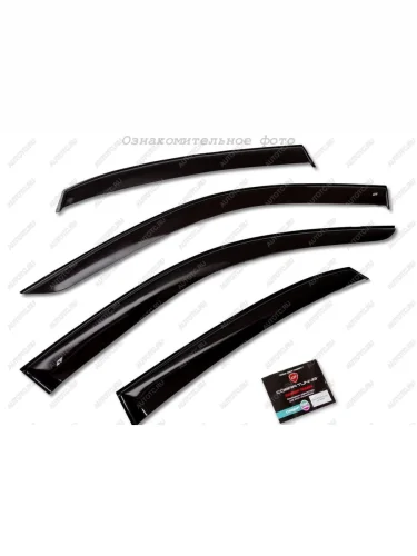 Комплект дефлекторов окон COBRA TUNING (черный глянец) Ford Focus 2 хэтчбэк 3 дв. рестайлинг (2007-2011)