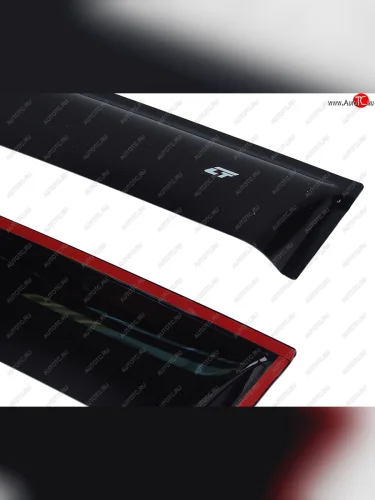 Комплект дефлекторов окон COBRA TUNING (черный глянец) Haval Jolion рестайлинг (2024-2025)